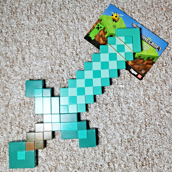 Minecraft Diamant Schwert Kinder KostüM Karneval Party Halloween Fasching Lizenz-image