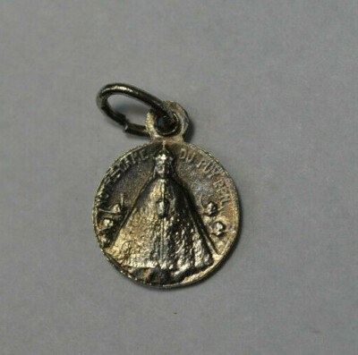 ANTIQUE RELIGIOUS MEDAL JEWEL / PENDANT NOTRE DAME DE BON SECOURS