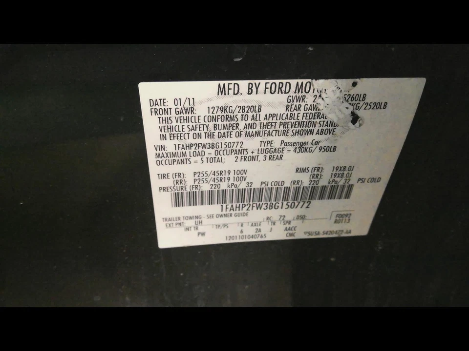 Used Engine Coolant Reservoir fits: 2011 Ford Taurus Grade A - Image 4 of 4