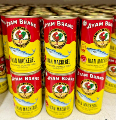 Ayam Brand Mackerel Fish in Tomato Sauce 155g  - 4 Cans