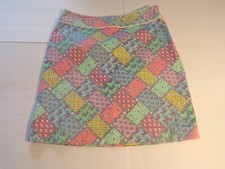 Vineyard Vines Women's Skirt Multicolored Pastel Sea Patchwork Style Size 0