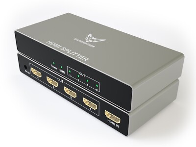 4K HDMI Splitter 1 in 4 out, Ultra HD 4K@60Hz, EDID, HDMI 2.0, HDCP 2.2