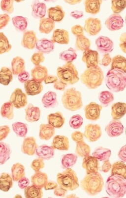 45 cm ROSA BEIGE ROSEDALE BLUMEN SELBSTKLEBENDE RÜCKSEITE KUNSTSTOFF VINYL DCFIX