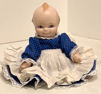 Kewpie Baby Doll Porcelain by Artist Collection singed By Louise Bailkmer #10/92