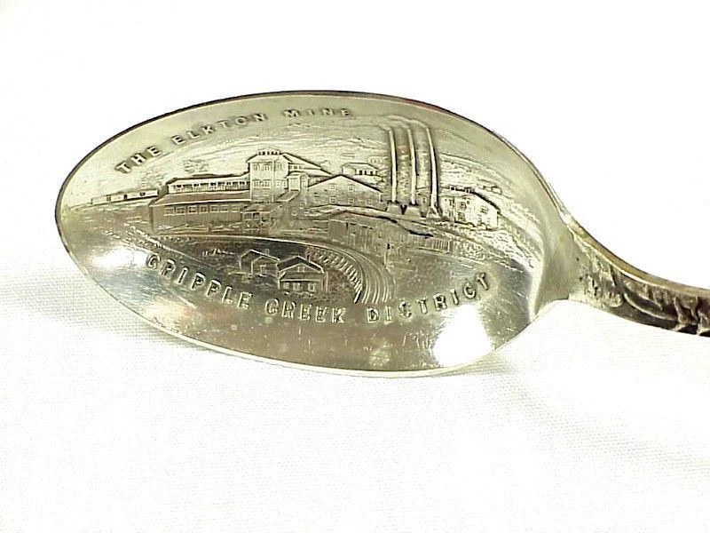 The ELKIN MINE Sterling Spoon - CRIPPLE CREEK DISTRICT, COLORADO