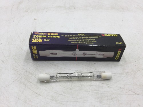 Bombilla halógena corta tipo J Satco S3184 250W 120V 78MM - Imagen 2 de 3