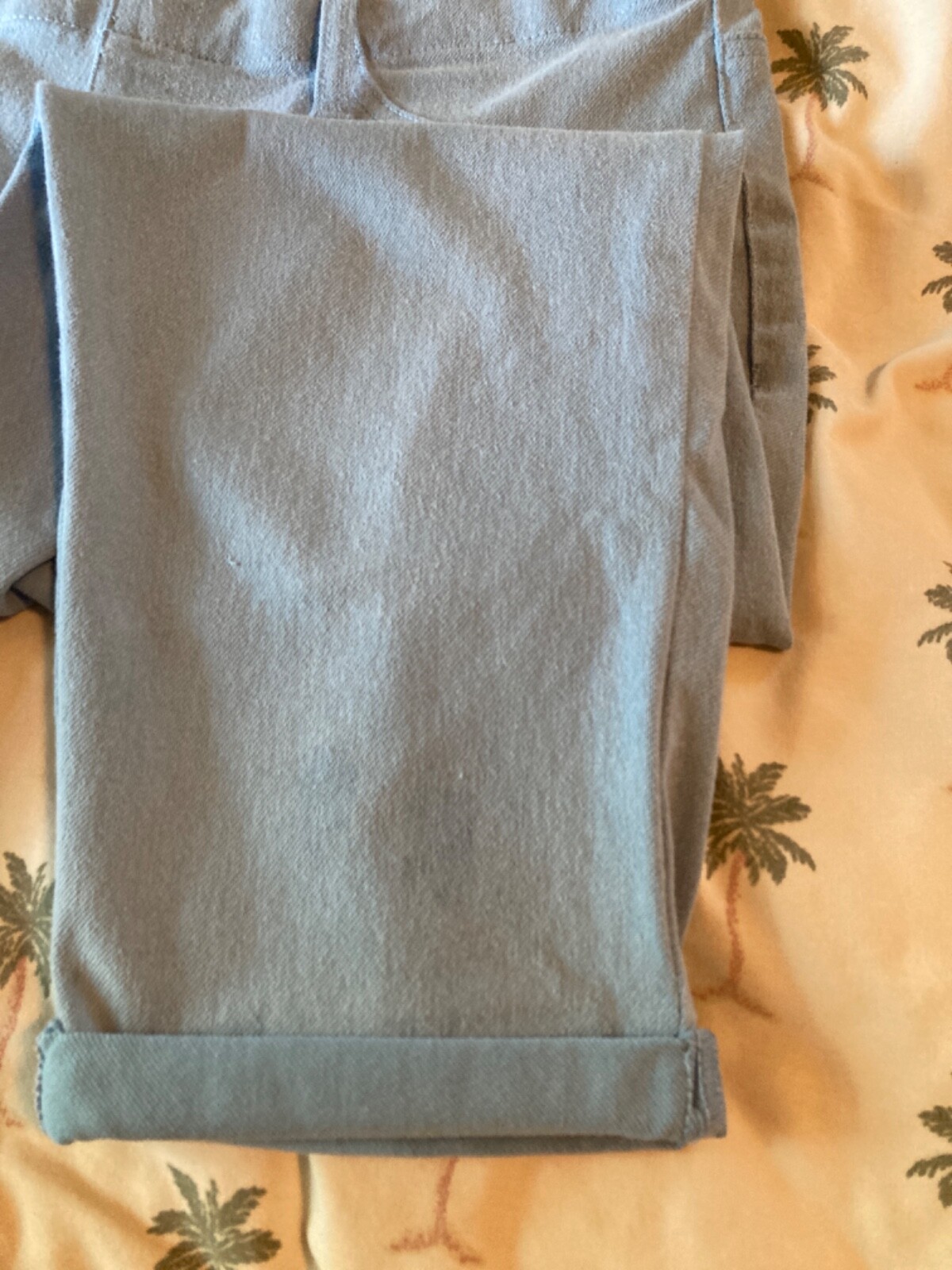 Faded Glory Light Blue Stretch Pull On  Capris Size 1X