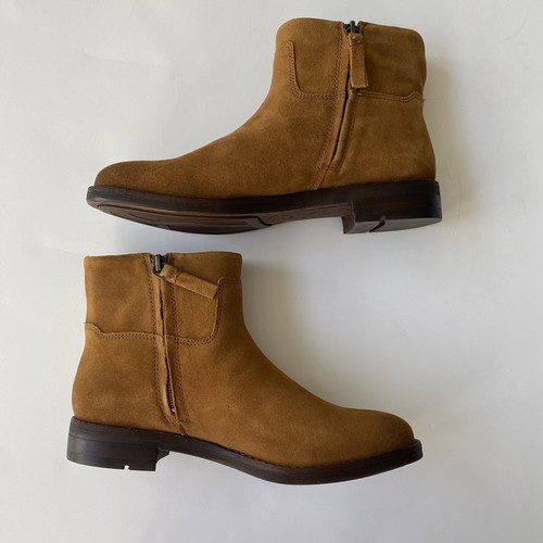 New Franco Sarto Womens Malina Whiskey Suede Ankle Boots Bootie Size 7 - Picture 6 of 10