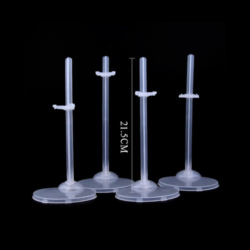 10* Transparent Doll Stand Support for 1/6 Dolls Prop Up Model Display Holder - Picture 2 of 12