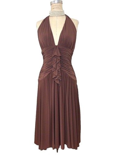 bcbg brown strapless dress Brown Abstract Bethany Strapless Maxi Dress main image 1