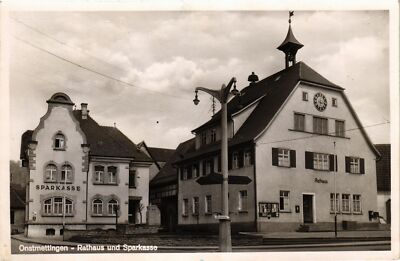 CPA AK Onstmettingen Rathaus u Sparkasse GERMANY (1012423)
