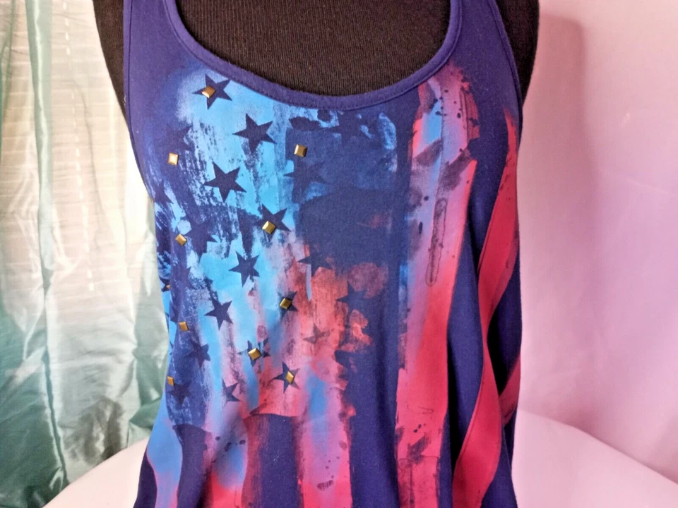 Ransom women's size M Americana tank top New no tags - Image 3 of 4