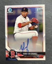Darwinzon Hernandez 2018 1st Bowman Chrome Prospects RC #BCPA-DH Boston Red Sox