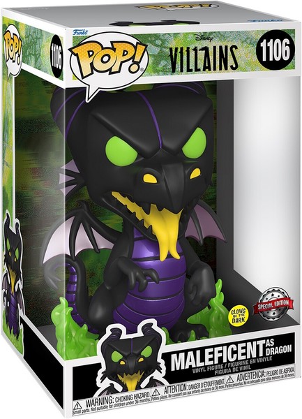Villains - Maleficent As Dragon 1106 Special Edition Glows - Funko Pop! Vinyl Fi-image