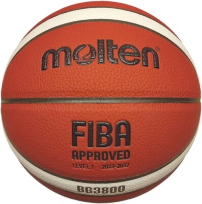 Authentic Molten BG3800 Basketball Composite Leather FIBA GM7X Size 5 6 or 7