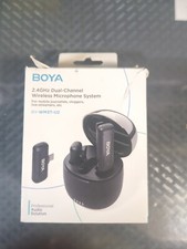 BOYA Dual Wireless Lavalier Microphone Android iPhone 15 USB-C BY-WM3T-U2 45