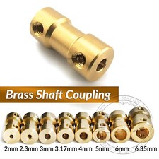 Brass Shaft Coupling Rigid Shaft Coupling Coupler Motor Joint Connector RC Boat