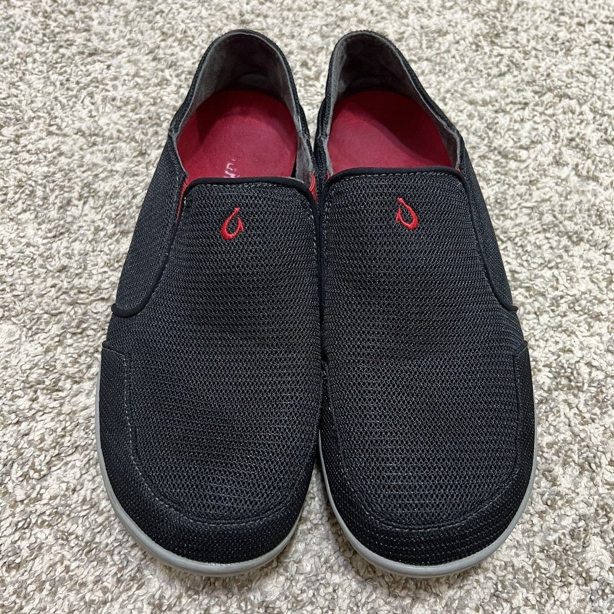 Olukai Nohea Mesh Men\'s Black and Red Slip-On Shoes Sz 7 Nohea Moku Men main image 2