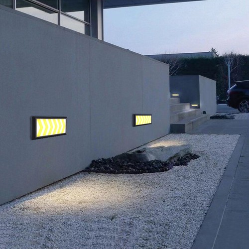 LED Outdoor Signal Light Ramp Arrow Indication Lamp Fixture Waterproof Footlight - Foto 18 di 28
