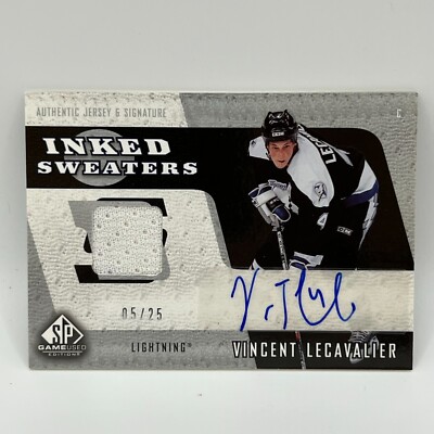 2006-07 SP Game-Used Inked Sweaters Vincent Lecavalier #VL /25