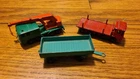 Set of 3x Lesney Matchbox 8 Wheel Crane 30, Pipe Truck 10, Mercedes Trailer 2