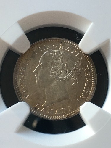 1881H Obv.#2 NGC Graded Canadian, ¢10 Cent, **SP-66**EXTREMELY RARE - Picture 2 of 12