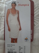Triumph nightgown winter beauty dress 40 size 36 - 46 vanilla/black