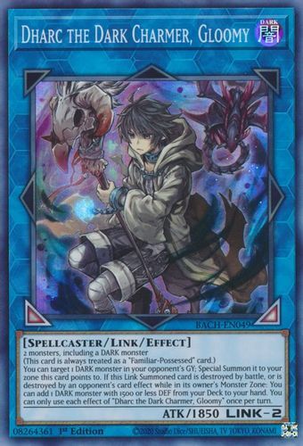 YGO Dharc the Dark Charmer, Gloomy BACH Super Rare Foil #BACH-EN049 - Bild 1 von 1