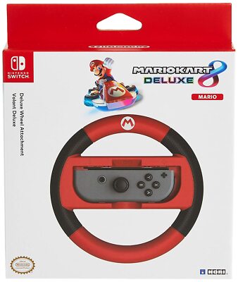 HORI Official Nintendo Switch Mario Kart 8 Deluxe Wheel Mario Version