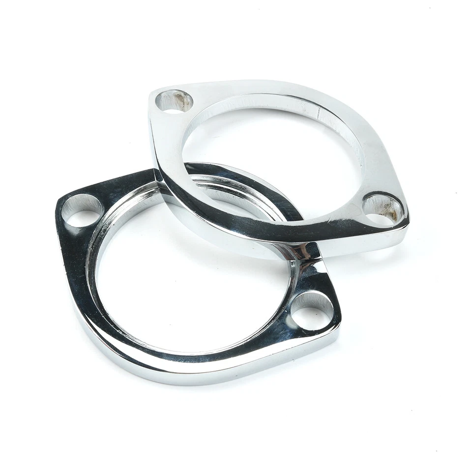 Exhaust Flange Install Kit Pair Flanges Gaskets Nuts Washers For Harley Big Twin - Image 4 of 4