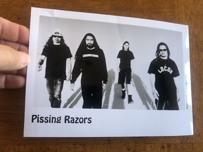 Pissing Razors Music Group Vintage Rare 5x7 Press Photo #1