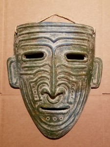 Tribal Aztec Clay Mask Wall Hanging | eBay