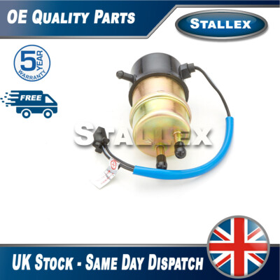 Stallex Elektrische Kraftstoffpumpe Außentank 12V Einlass Auslass 6MM Rohre passend für Honda