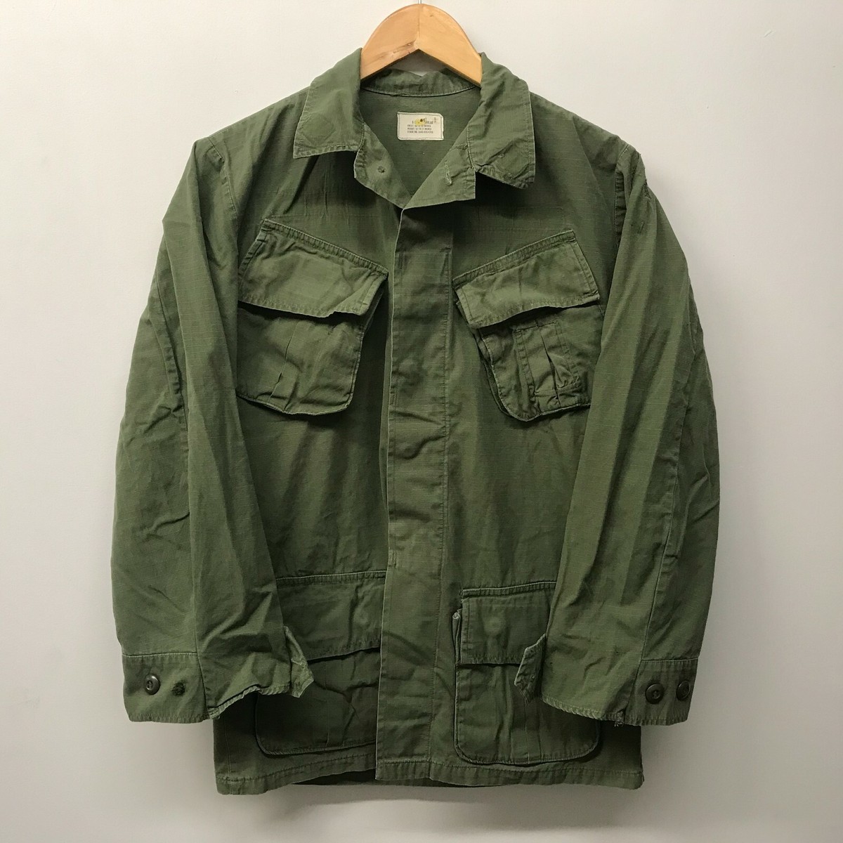 Vintage Jungle Fatigue Shirt / Rip-Stop, Size XS/Regular, US Army