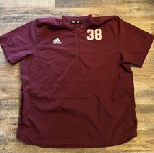 Texas A&M Aggies Adidas Nike Baseball Game Used Jacket #38 SEC Patch