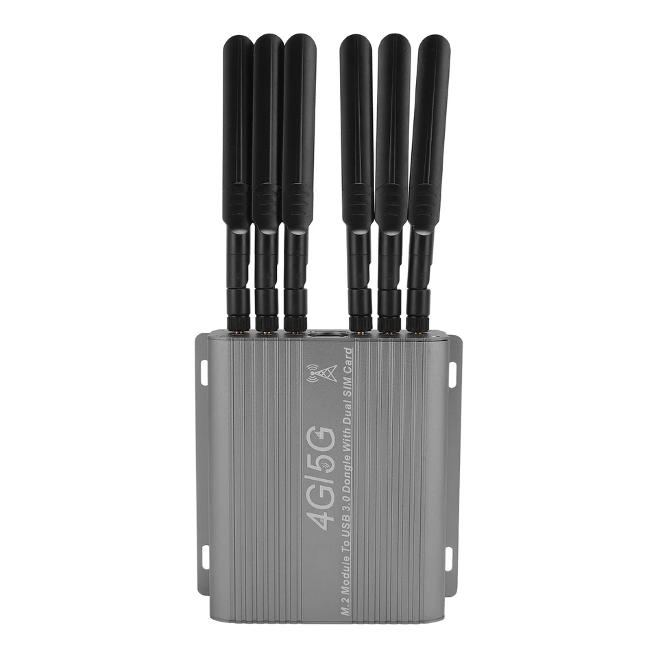 4G 5G Module To USB 3.0 Adapter Dual Cooling Fan High Gain Antenna 2 SIM Card S - Image 3 of 4