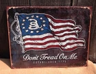 Dont Tread On Me Est 1776 Betsy Ross American Flag Tin Metal Sign Wall Vintage