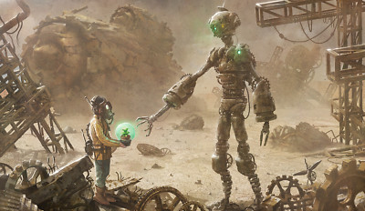 Anime Robot Little Boy Post Apocalyptic Gear Gas  Gaming Mat Desk 1918