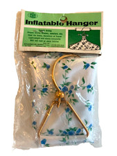 Chadwick Miller Vintage Inflatable Hanger NOS 1963 Camping Retro Blue Flowers