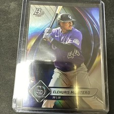 ELEHURIS MONTERO RC - 2022 BOWMAN PLATINUM ROOKIE CARD #86 COLORADO ROCKIES