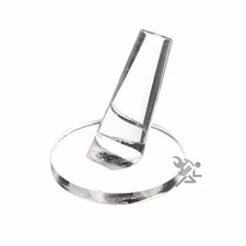 Clear Acrylic Hand Jewelry Ring Display Stand Holder with Round Base Qty: 1