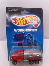 Vintage 1988 Hot Wheels Workhorses Railroad Peterbilt Tank Truck