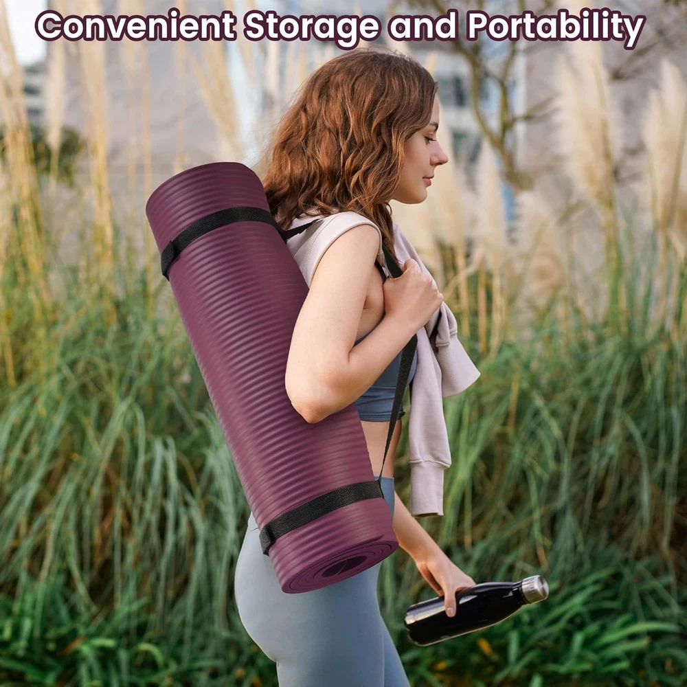 6mm Extra Thick Non-Slip Yoga Mat for Comfort & Stability 6mm Extra Thick Non-Slip Yoga Mat for Comfort & Stability