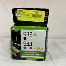 HP 932XL/933 N9H62FN Cyan/Black/Magenta/Yellow Ink Cartridge Unopened 