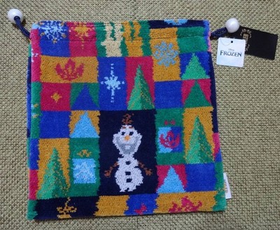 Frozen Disney x FEILER Olaf Drawstring Pouch 22.5cm New Unused