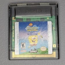 SpongeBob SquarePants Legend of the Lost Spatula Nintendo Game Boy Color GBC THQ