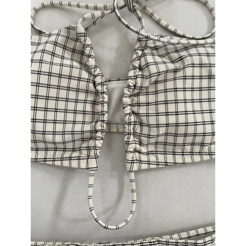 Tommy Hilfiger Swim XS/S Bikini Swimsuit Multicolor Plaid Swimwear - Image 2 of 4