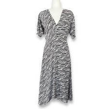 Faithfull the Brand Marie Louise Midi ASO ALT Kate Middleton Dress Zebra Print 4