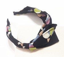 New Soft Chiffon Knitted Hair Bands for Women Girls Wide Headband Turban Style