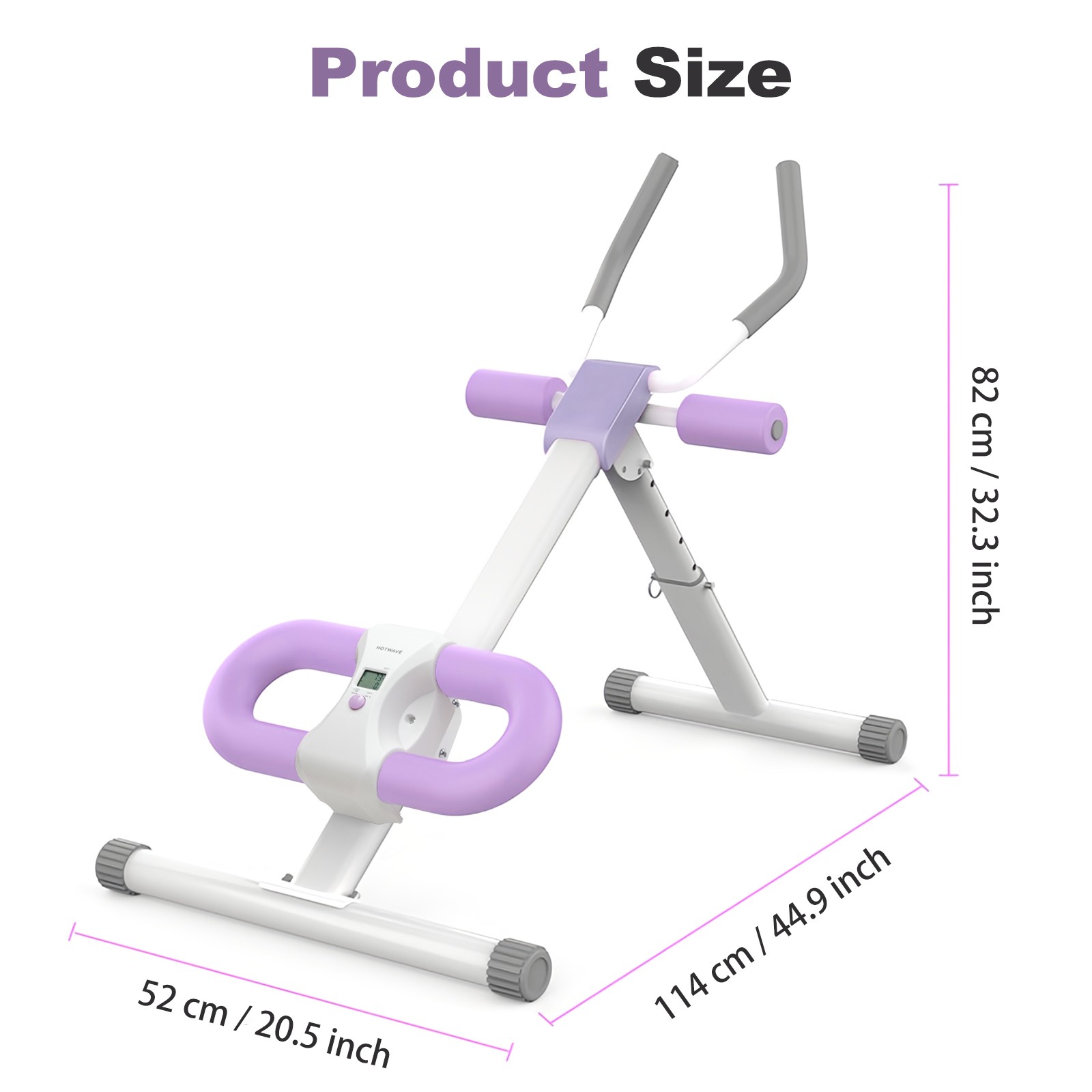 Dual Track Ab Workout Equipment for Stomach Workout in Home Gym Foldable Fitness